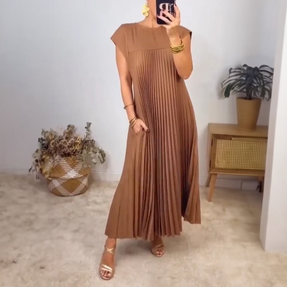 MIRELLE | Pleated A-Line Dress