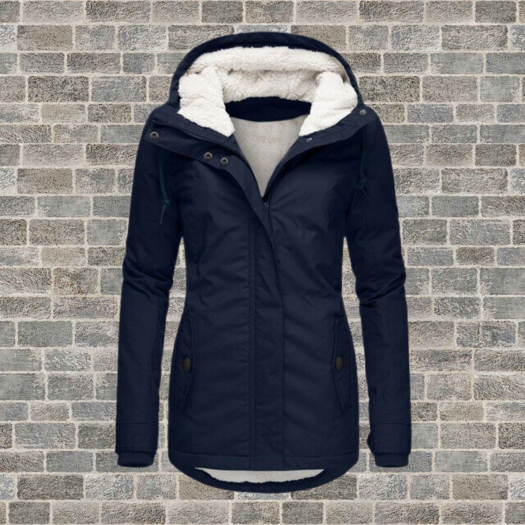 ALYSIA | Elegant Pleated Winter Coat