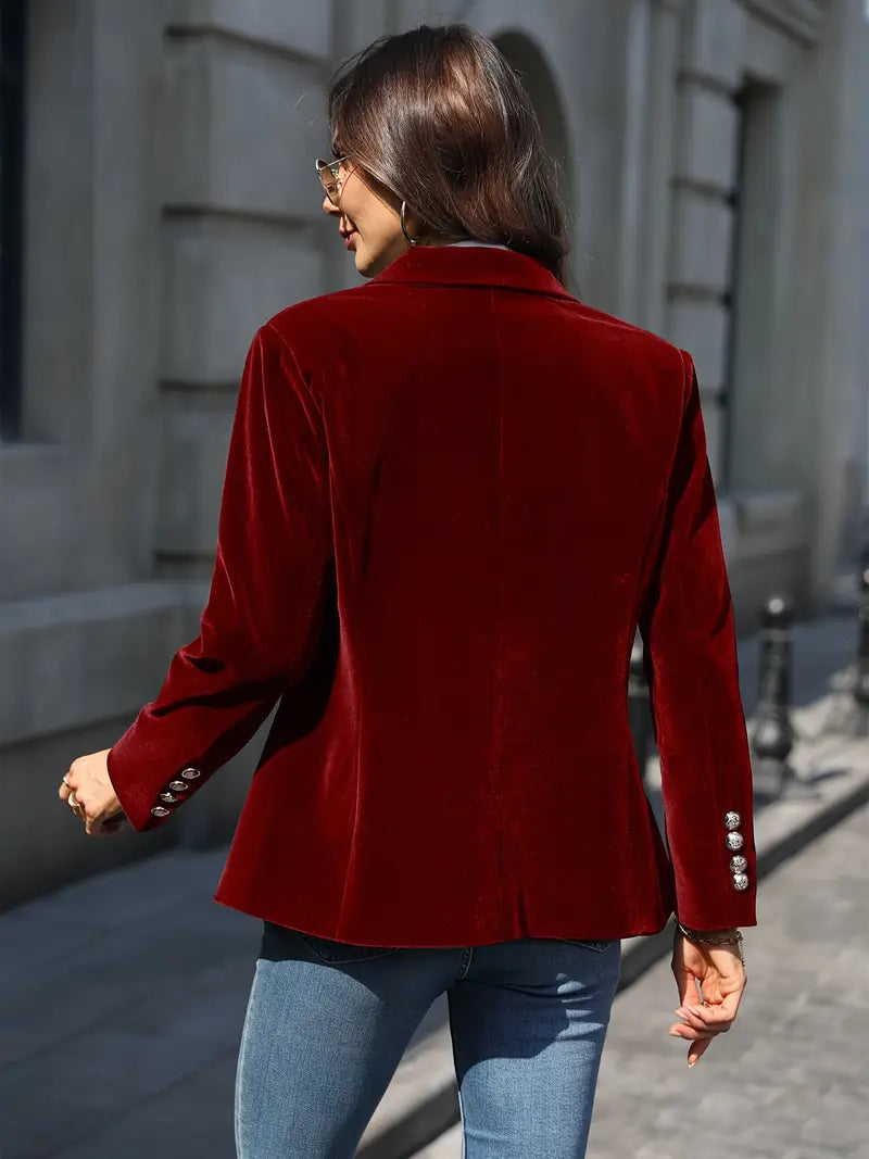 SERENYA | Elegant Velvet Blazer