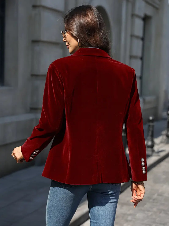 SERENYA | Elegant Velvet Blazer