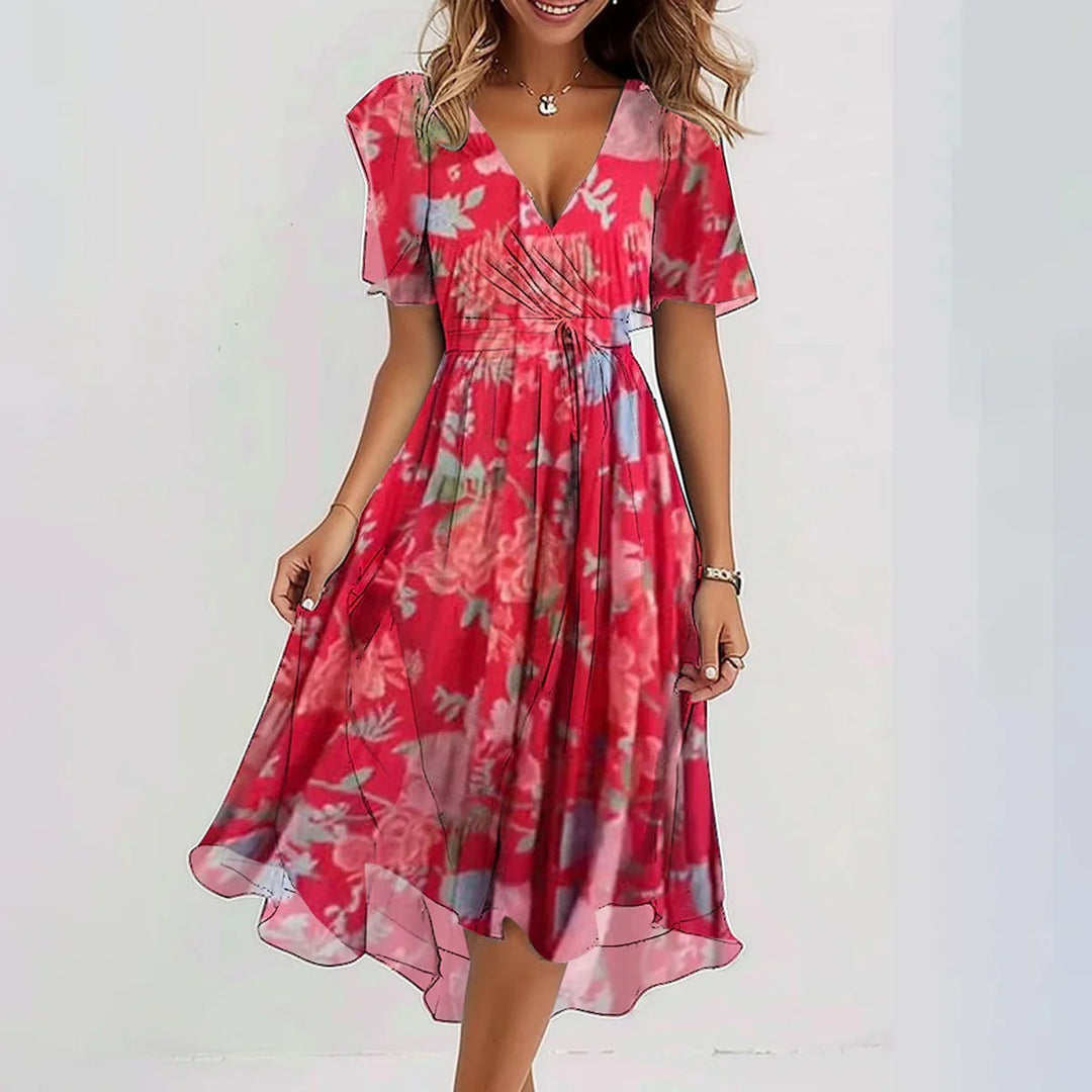 CALLIE | Elegant Summer Short Sleeve Dress