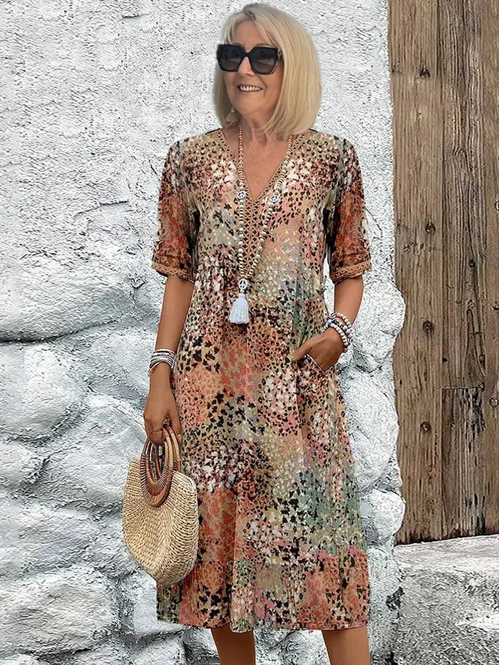 LYRA | Romantic Floral Midi Dress