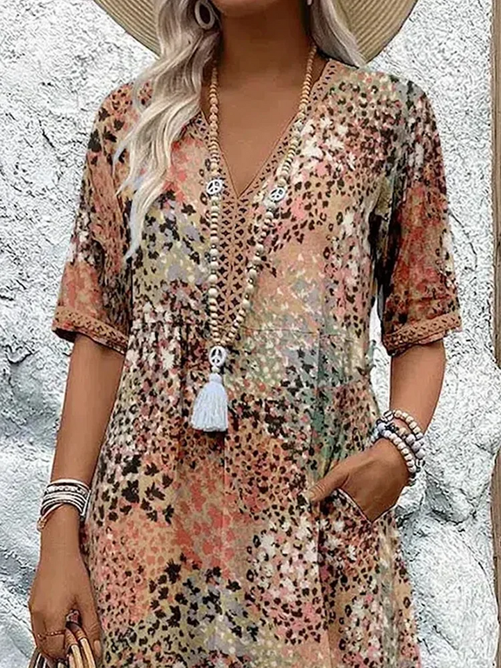 LYRA | Romantic Floral Midi Dress