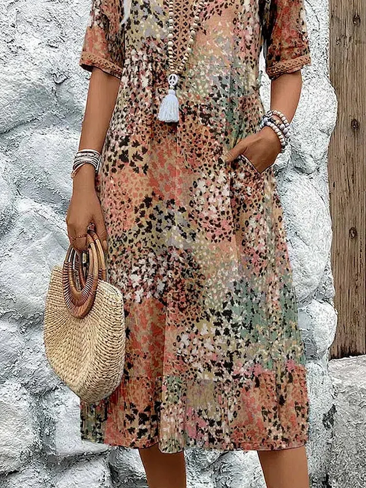 LYRA | Romantic Floral Midi Dress
