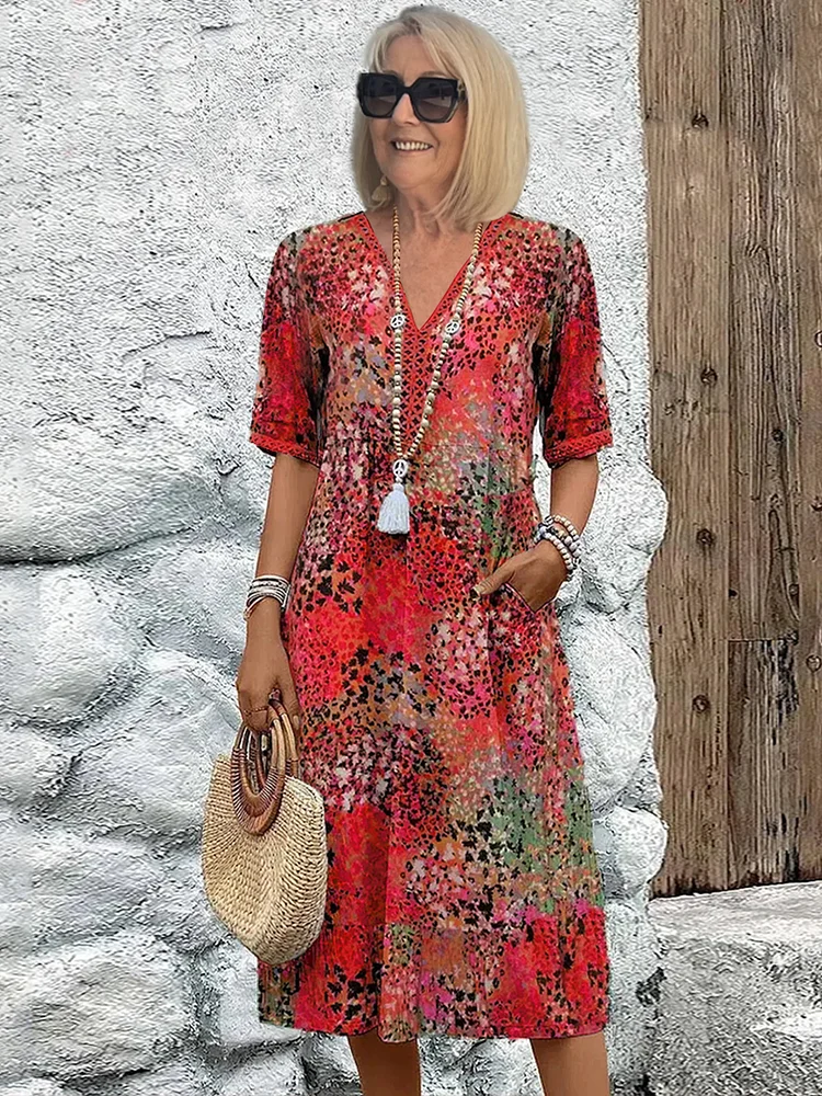LYRA | Romantic Floral Midi Dress