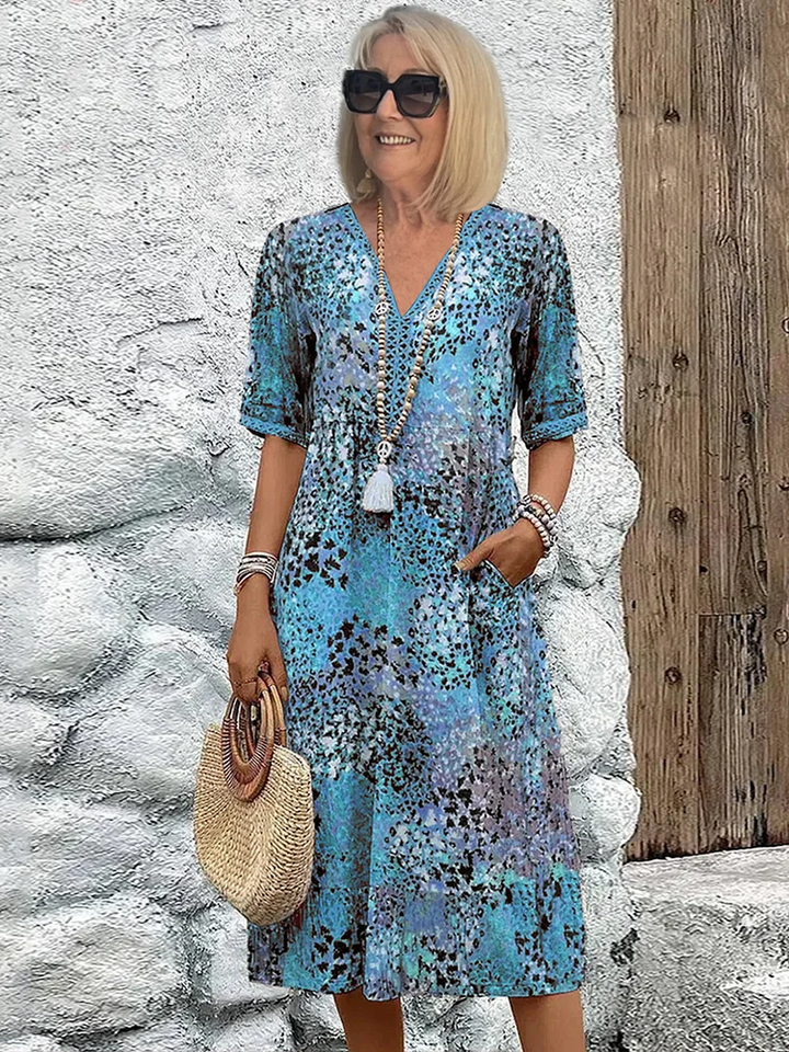 LYRA | Romantic Floral Midi Dress