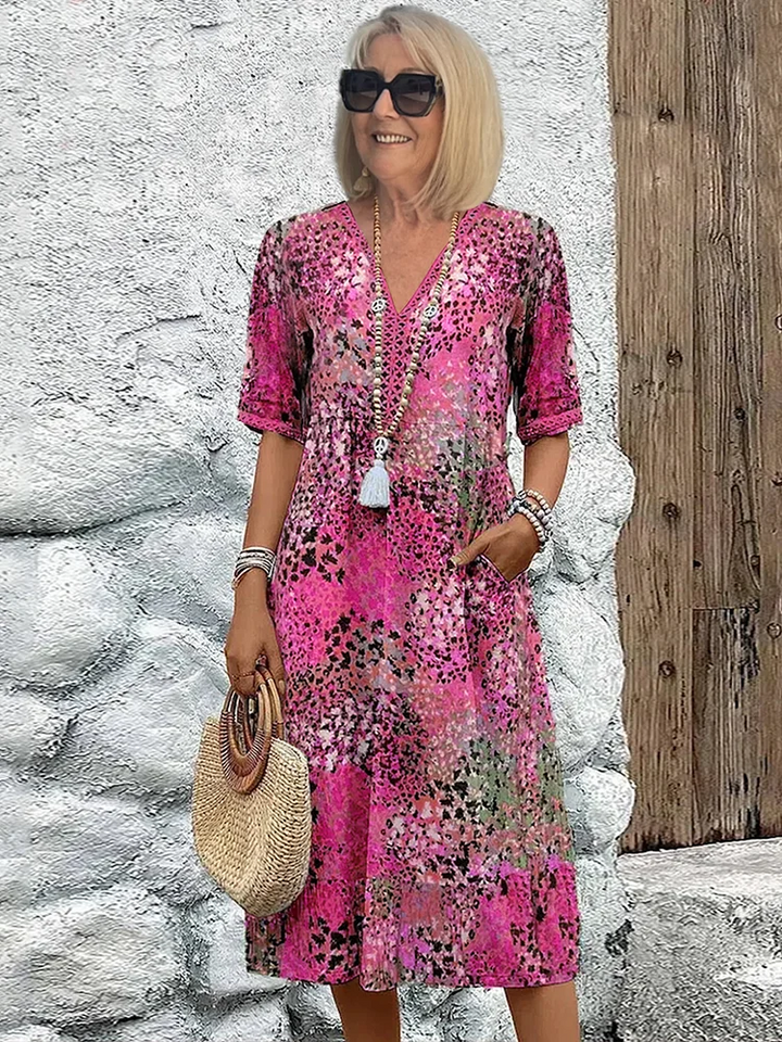 LYRA | Romantic Floral Midi Dress