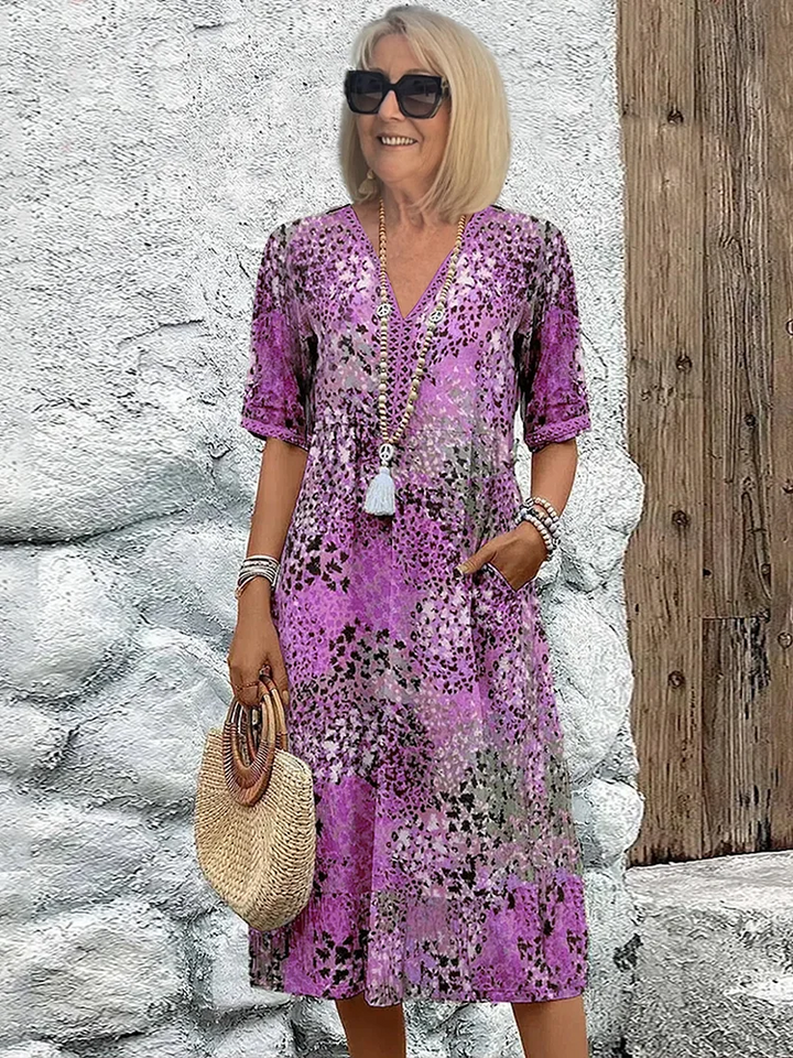 LYRA | Romantic Floral Midi Dress