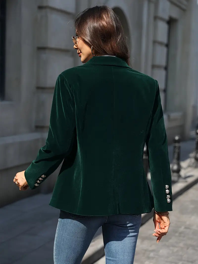 SERENYA | Elegant Velvet Blazer