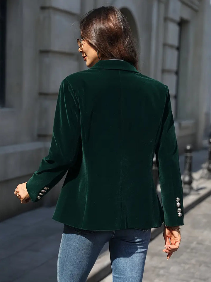 SERENYA | Elegant Velvet Blazer