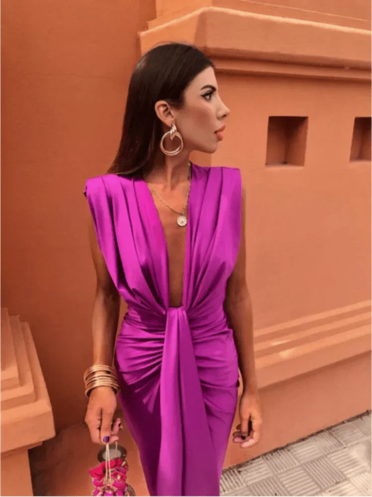 Cordelia | Elegant Draped Dress