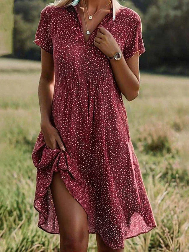 ELARA | Effortless Midi Shirt Dress