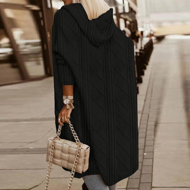 ANAREL | Long Hooded Cardigan
